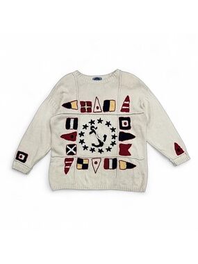 Vintage Nautical Sweater by Cambridge Dry Goods Company Size Large